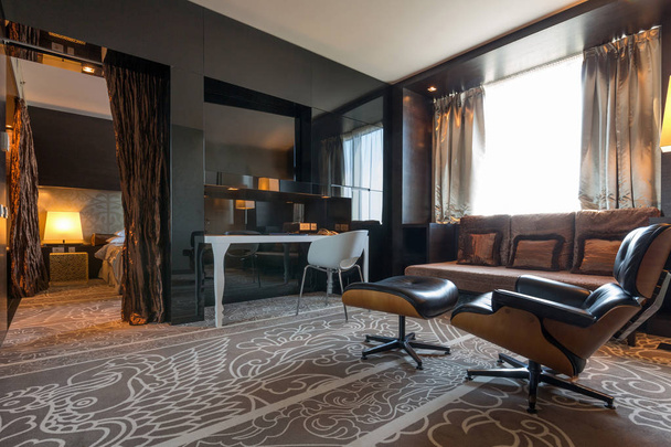 Luxus szállodai apartman belseje - Fotó, kép
