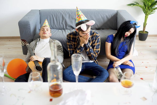 Hangover after a party - Fotoğraf, Görsel