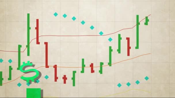 Доллар знак скачок вверх на фондовом рынке диаграммы нового качества уникальной анимации мультфильм динамика радостные видео кадры
 - Кадры, видео