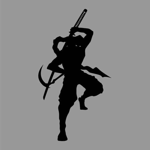 samouraï silhouette guerrier
 - Photo, image
