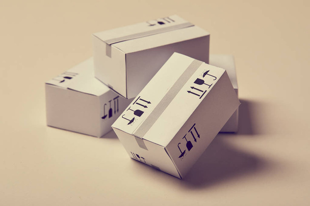 delivery packaging boxes - Valokuva, kuva