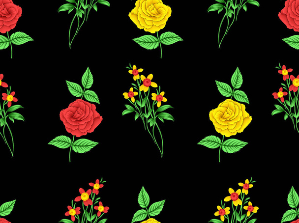 Seamless flower pattern - Photo, Image