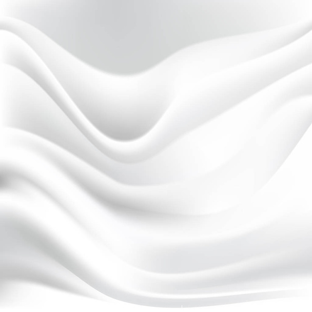 abstracte witte achtergrond met vloeiende lijnen, vectorillustratie. - Vector, afbeelding