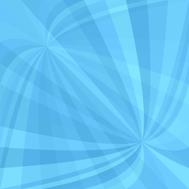Light blue curved ray burst background - vector design - Vector, Image