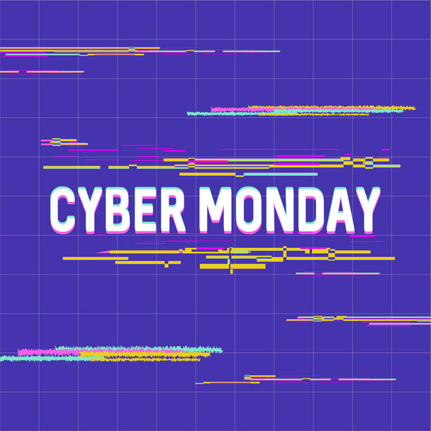 Cyber maandag verkoop - Vector, afbeelding