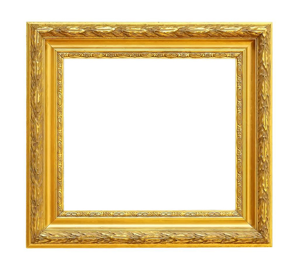 A festmények, a tükör vagy a fényképek arany keretben - Fotó, kép