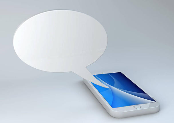 Teléfono inteligente con burbuja de voz
 - Foto, Imagen