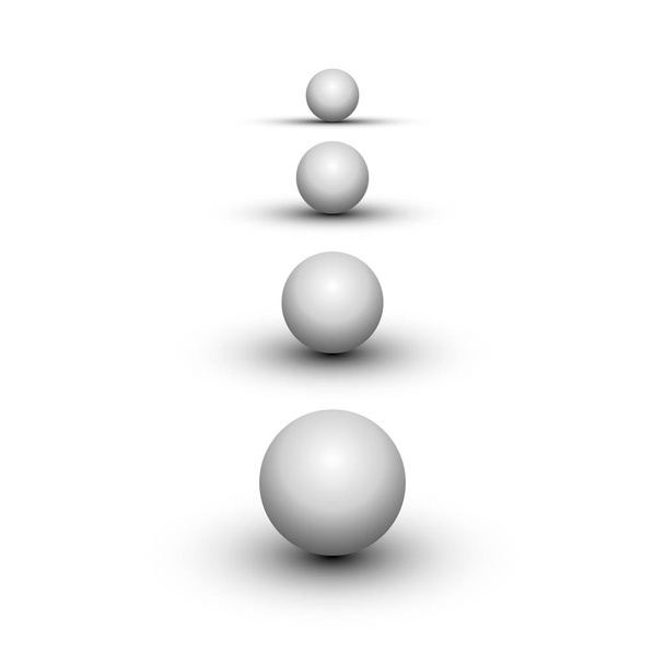 Spherical shadow set of objects. - Vector, Imagen