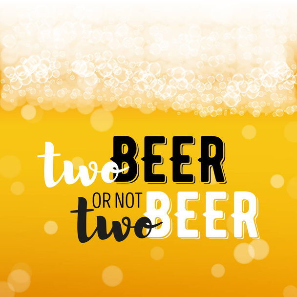 Beer background with text - Vector, afbeelding