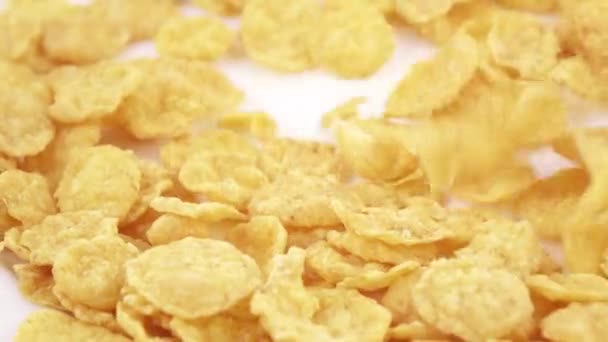 Corn flakes without glaze - Materiał filmowy, wideo