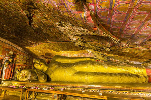 Jeskynní chrám komplexu v Dambulla, Srí Lanka - Fotografie, Obrázek