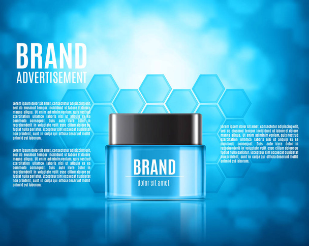 Cosmetic ads template - Vector, Image