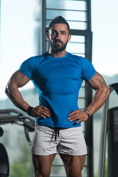 Portrait Of A Physically Fit Muscular Man - Фото, изображение