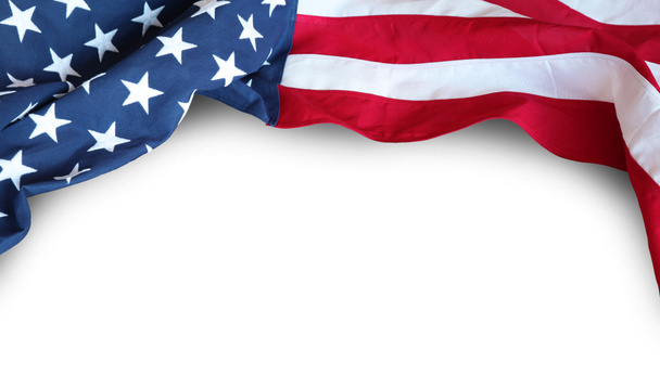 USA flag on white - Photo, Image