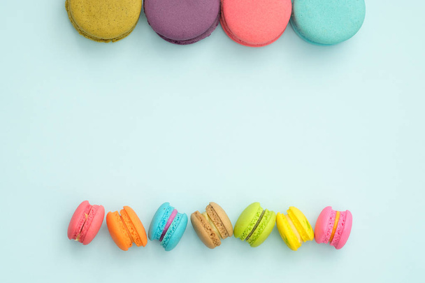 Set of different colorful macaroons - Photo, Image
