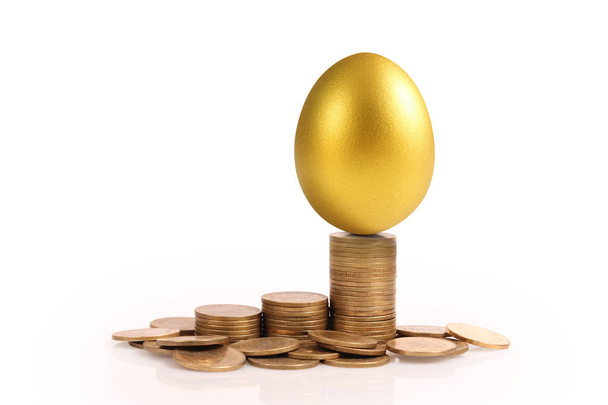 Έννοια αποθέματος επενδύσεων χρυσών αυγών - Φωτογραφία, εικόνα