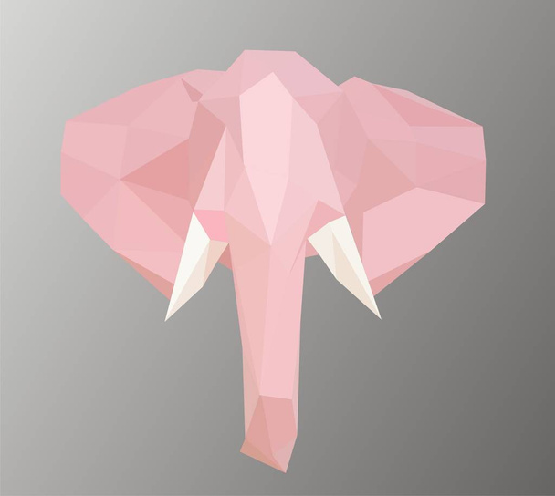  Elefante rosa africano
 - Vector, imagen
