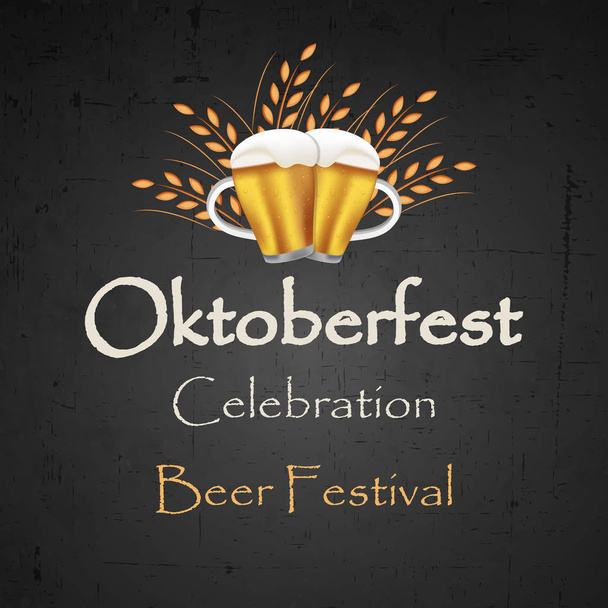 illustration of Folk festival Oktoberfest background - ベクター画像