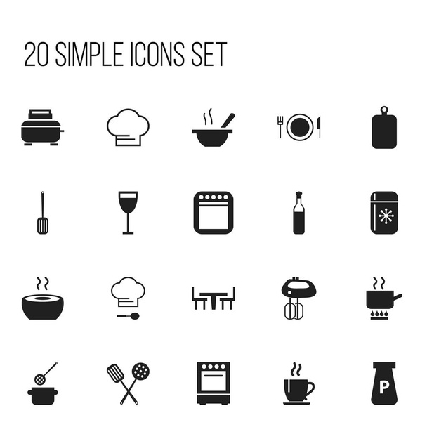 Set di 20 icone del ristorante modificabili. Include simboli come pala da cucina, utensili da cucina, frigorifero e altro ancora. Può essere utilizzato per la progettazione web, mobile, UI e infografica
. - Vettoriali, immagini