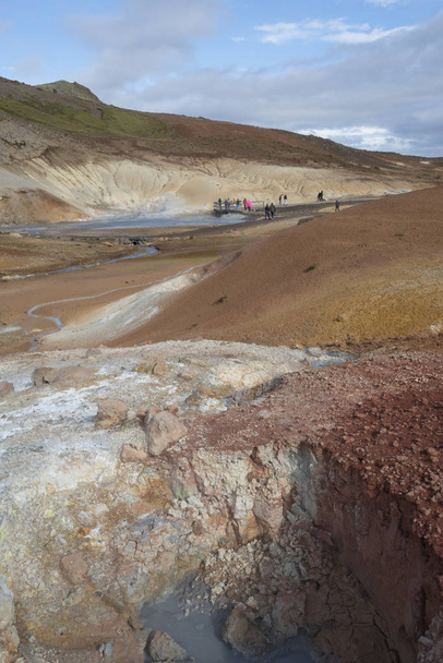 geothermisch gebied - IJsland - Foto, afbeelding