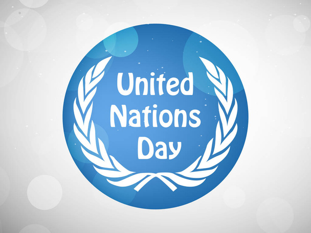 Egyesült Nemzetek nap háttér illusztrációja - Vektor, kép