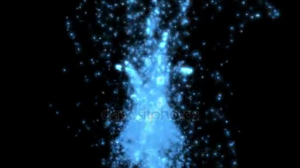 4 k Abstract water bubbels splash vuurwerk achtergrond, onderwater vloeibare deeltjes - Video