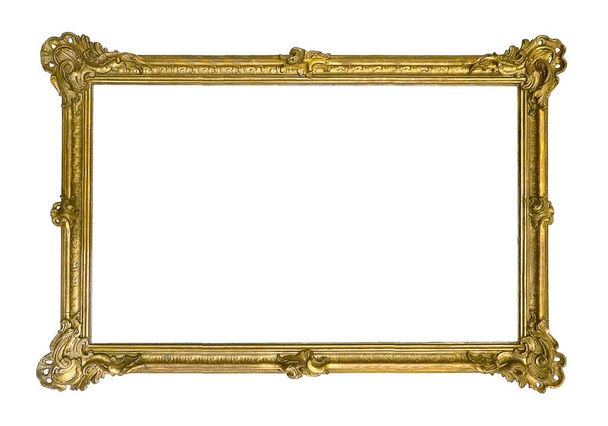 A festmények, a tükör vagy a fényképek arany keretben - Fotó, kép