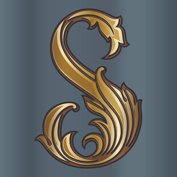 S の紋章モノグラム - ベクター画像