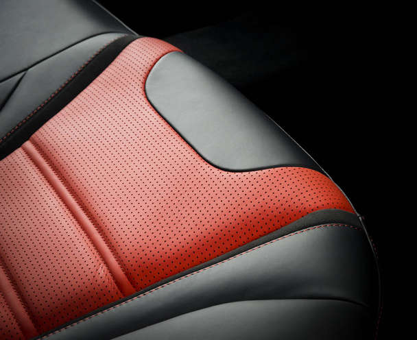 Part of  leather car seat details - Zdjęcie, obraz