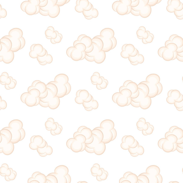 nahtlose Muster mit rosa Wolken isolierten Vektor - Vektor, Bild