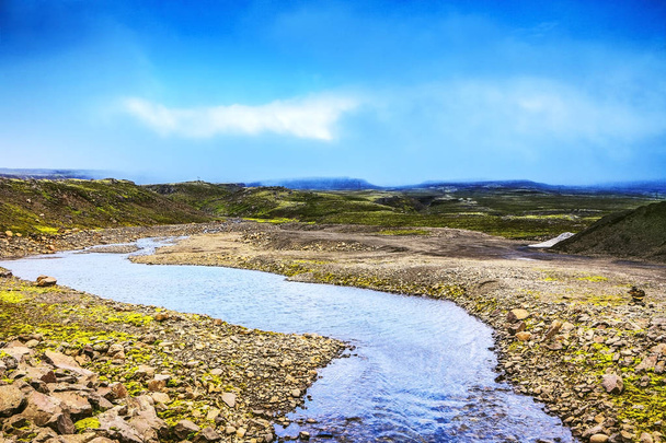 Picturesque landscape of a mountain river with traditional natur - Fotó, kép