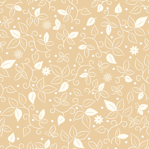 Vector seamless flower pattern - Διάνυσμα, εικόνα