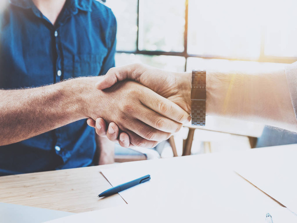 business partnership handshake  - Zdjęcie, obraz