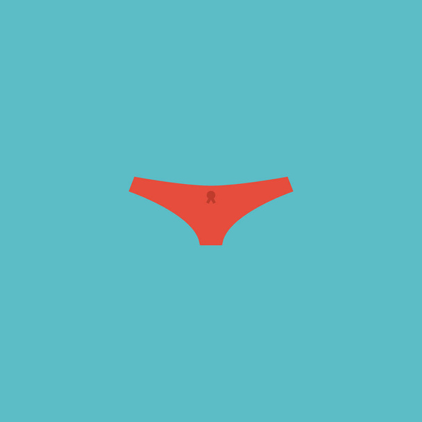 Culotte Icône Plate Élément. Illustration vectorielle de lingerie à icône plate isolée sur un fond propre. Peut être utilisé comme sous-vêtements, lingerie et sous-vêtements symboles
. - Vecteur, image