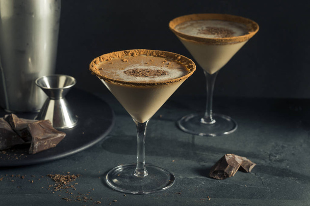 Boozy Chocolate Dessert Martini - Photo, image