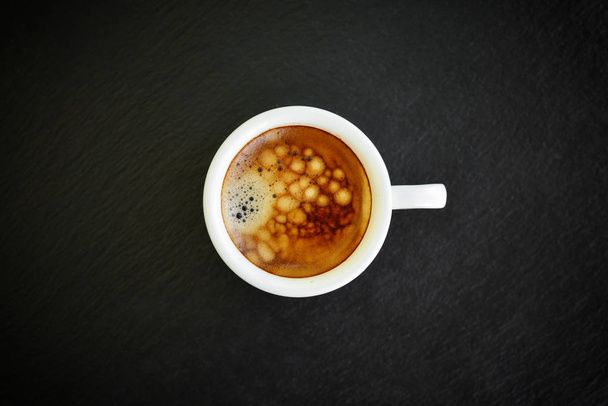 Espresso coffee in small white cup - Foto, Bild