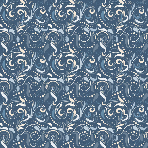 Baroque seamless pattern - Wektor, obraz