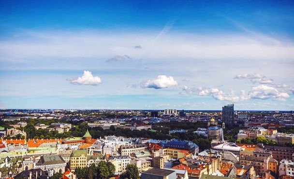 Old European city of Riga view from the top. - Valokuva, kuva