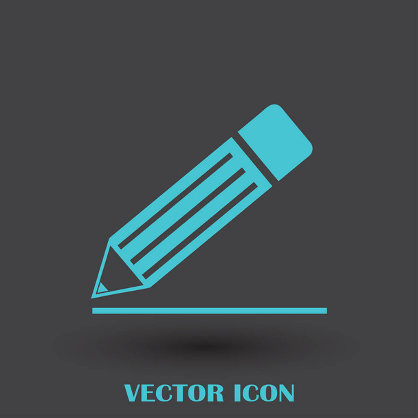 Иконка карандаша, векторная иллюстрация
 - Вектор,изображение