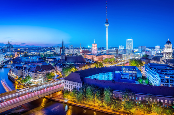 de skyline van de Berlijn - Foto, afbeelding