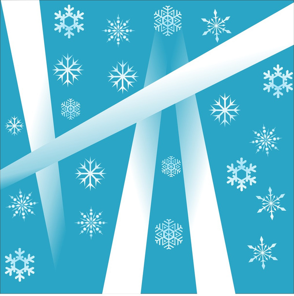 Christmas snowflakes background - Vector, Image