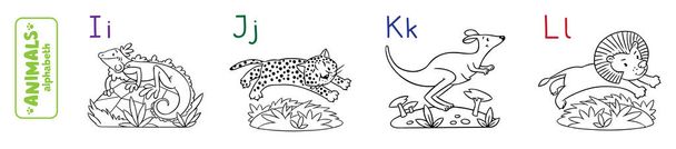 Alphabet des animaux ou ABC. Livre à colorier
 - Vecteur, image