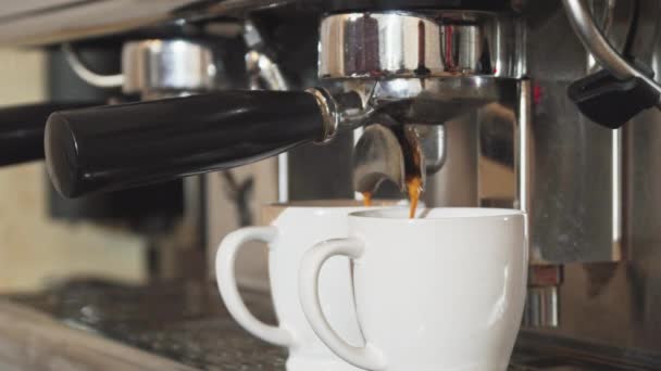 The coffee machine is making coffee - Footage, Video