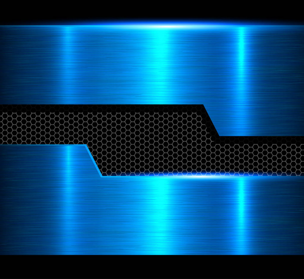 Metal background texture blue - Вектор,изображение