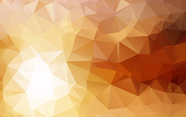 Hangi üçgen oluşur turuncu poligonal illüstrasyon, ışık. - Vektör, Görsel