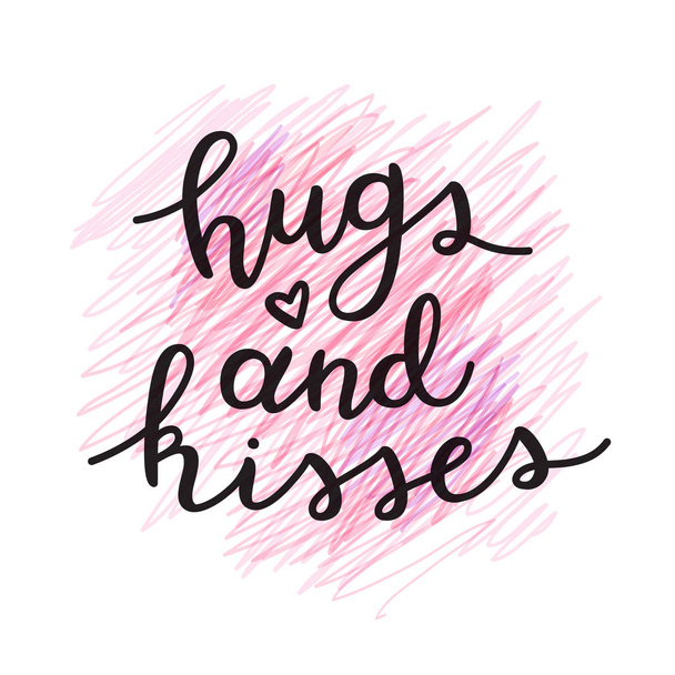 hugs and kisses - ベクター画像