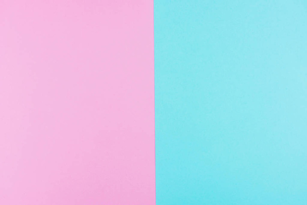 Blue paper background with pink - Фото, зображення