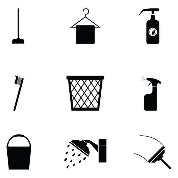 el conjunto de iconos limpio
 - Vector, imagen