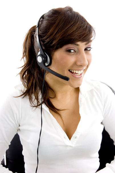 Cheerful female service provider - Foto, Imagen