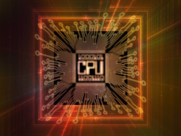 Conceptual Digital Processor - Photo, Image